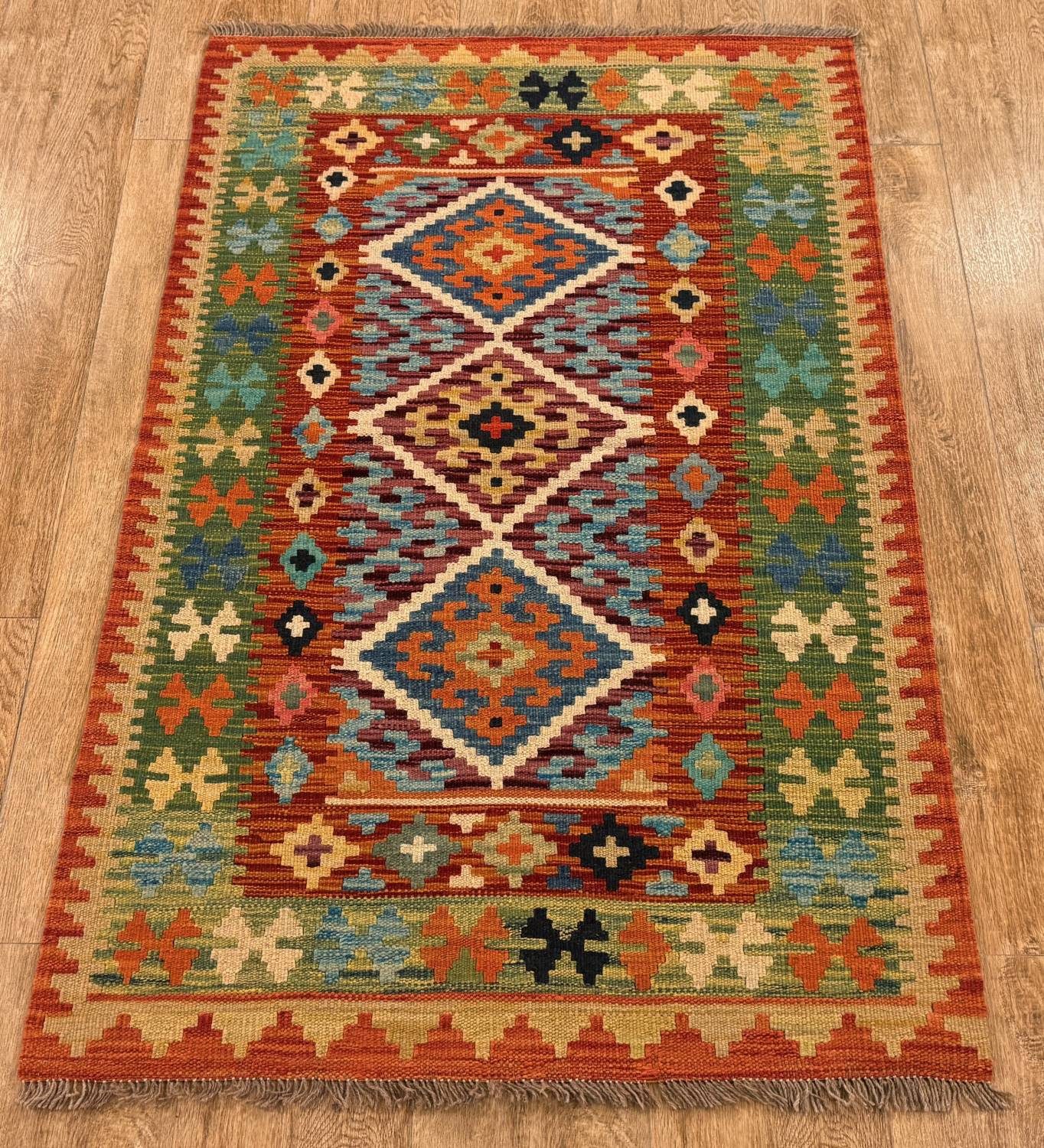 Rug Studios Teppich KELIM ORIGINAL HANDGEARBEITET, Rechteckig, Höhe: 5 mm, Handgewebt, 81 x 130 cm, Multi