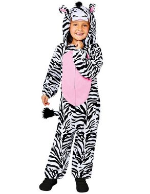 Amscan Kostüm Zebra Kostüm für Kinder - Onesie, Overall Tierkos