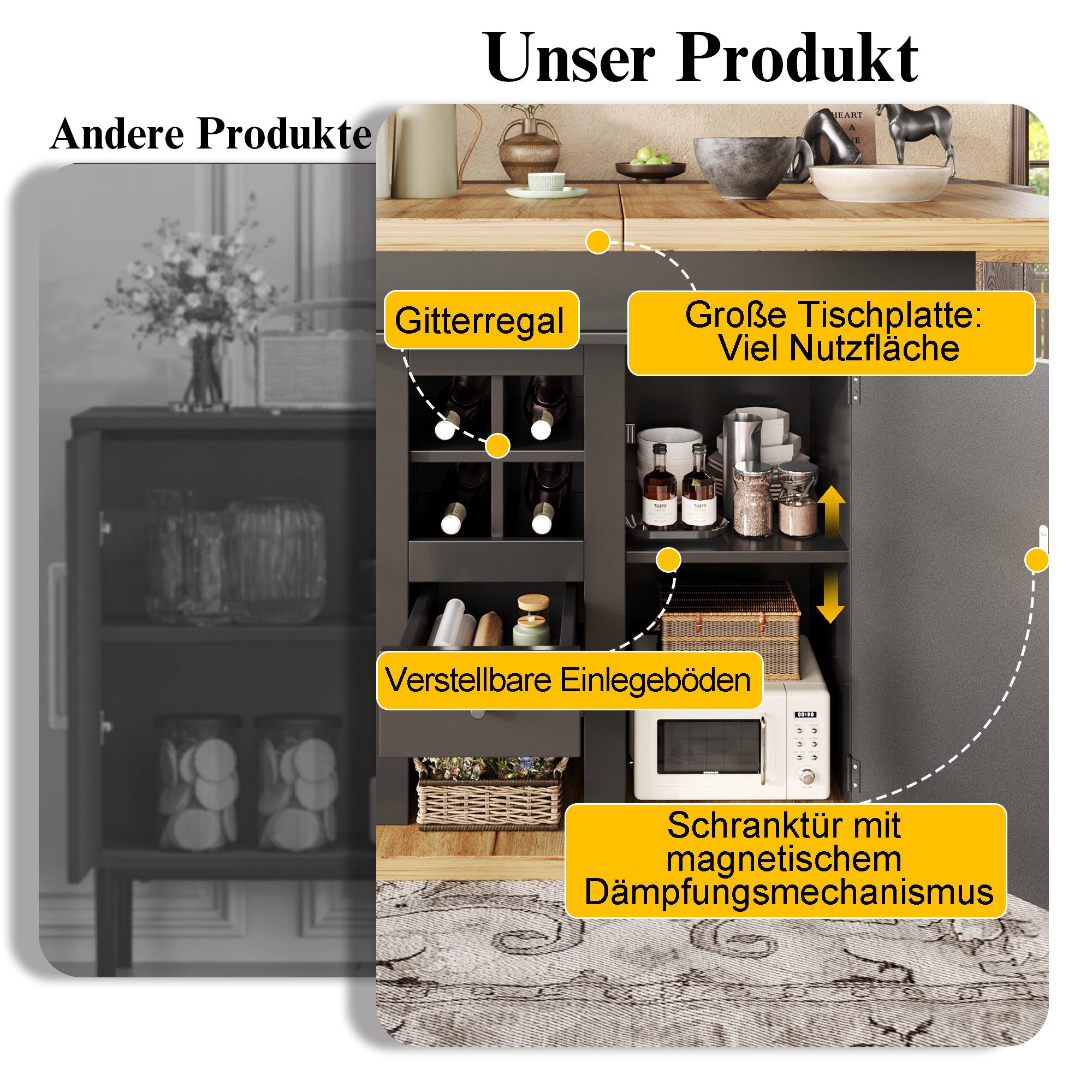 i@home Esstisch Ausziehbar Teleskoptisch Holz Eiche günstig online kaufen
