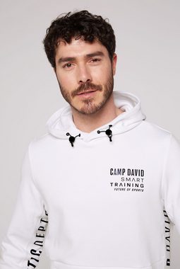 CAMP DAVID Kapuzensweatshirt mit kontrastreichen Prints