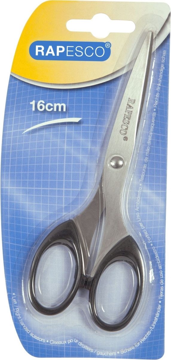RAPESCO Papierscheren Schere 16cm Edelstahl/Kunststoff schwarz