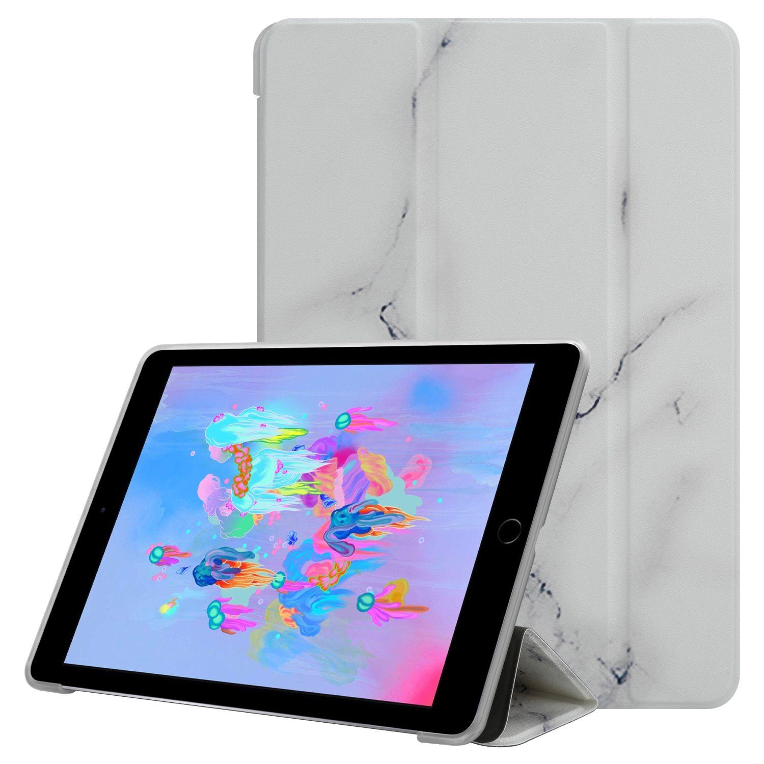 Cadorabo Tablet-Hülle Book Tablet Bunter Marmor Apple iPad MINI / MINI ...