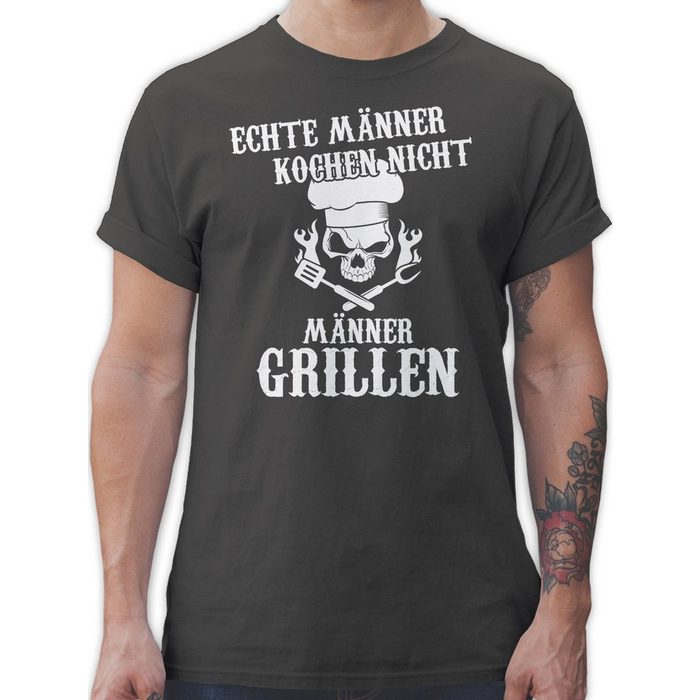 Shirtracer T-Shirt Echte Männer kochen nicht Männer grillen - Grillzubehör & Grillen Geschenk - Herren Premium T-Shirt grill shirt - tshirt männertag - t-shirt grillen - männer kochen