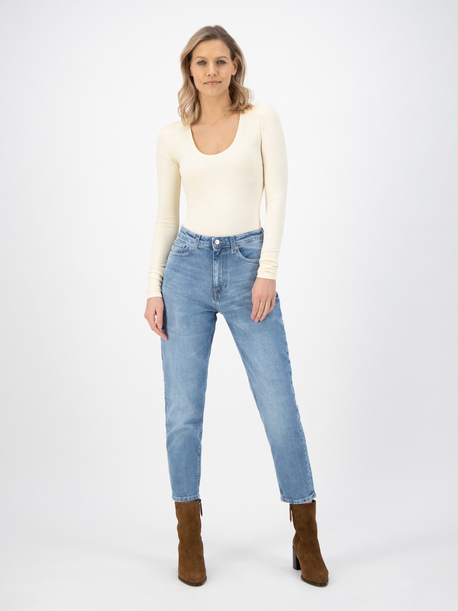 MUD Jeans Mom-Jeans Mams Stretch Tapered