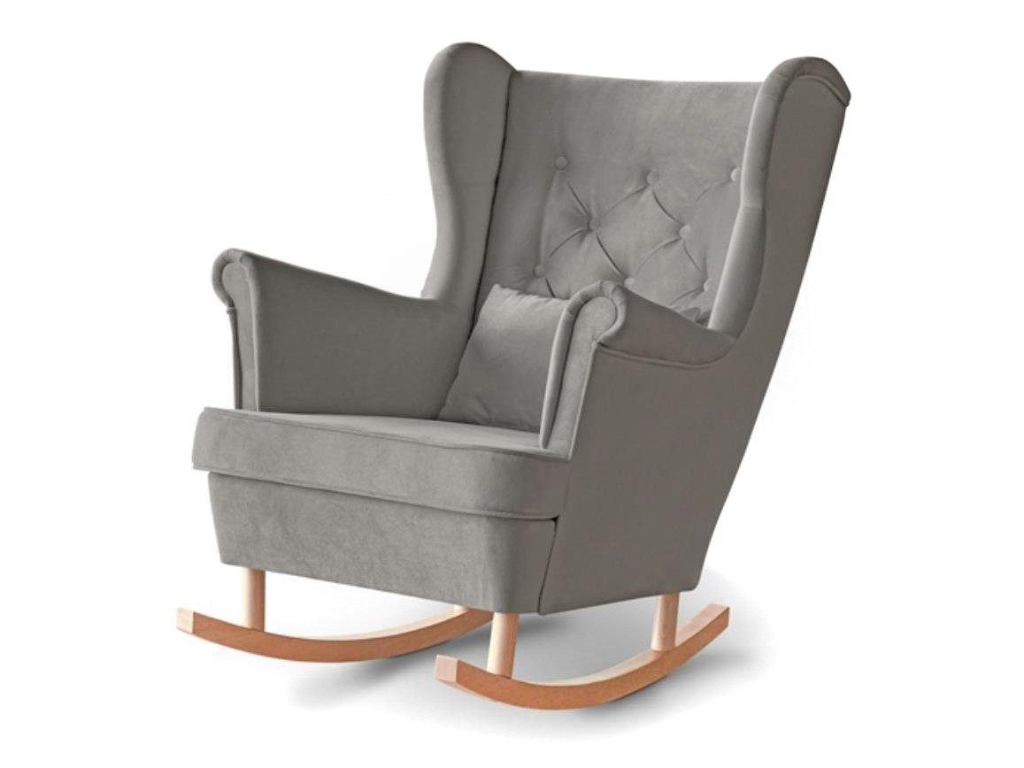 Beautysofa Schaukelsessel Fabio, mit Einbringung in die Wohnung (Holzbeine in Weiß, Buche oder Wenge Farbe)