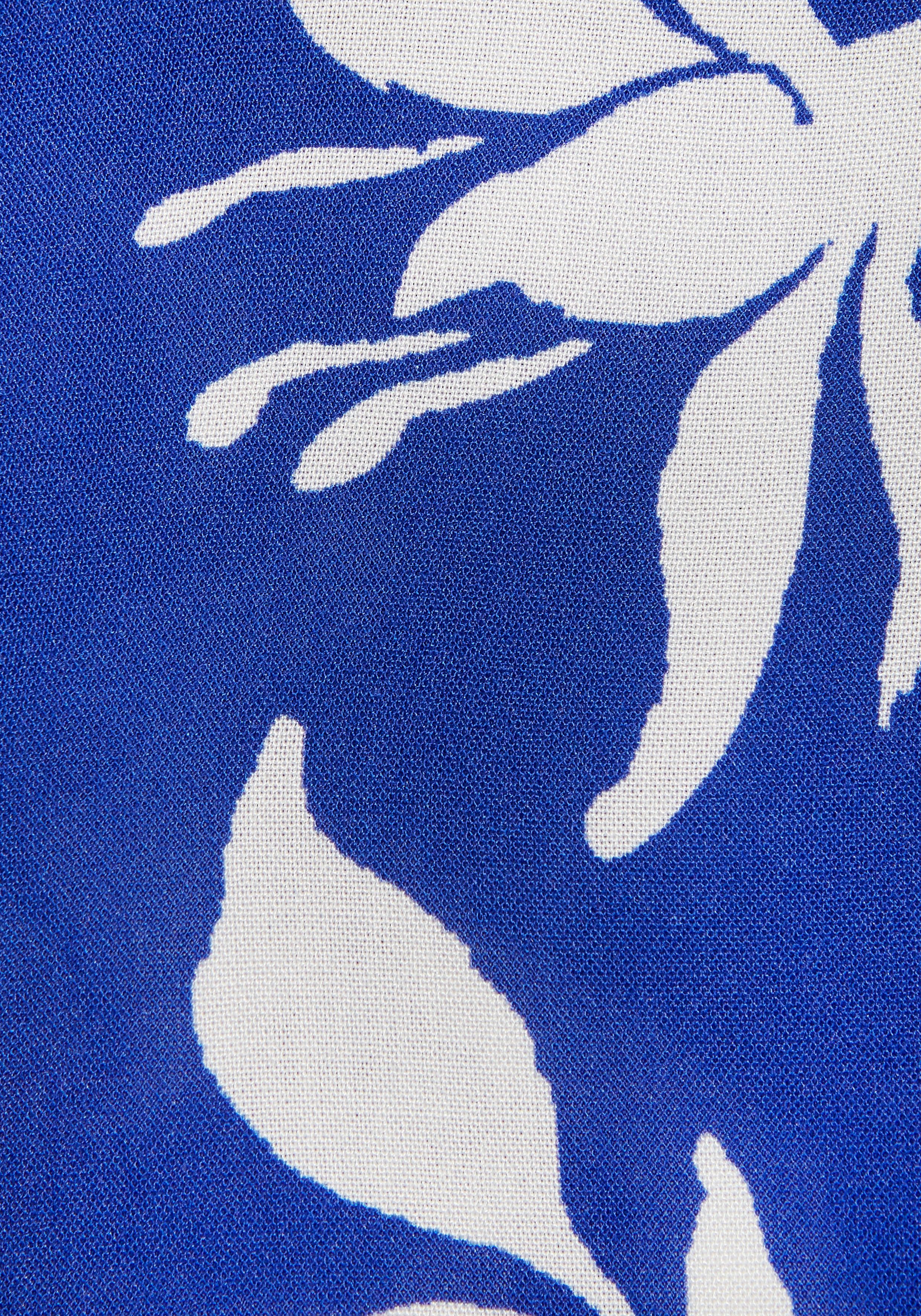 LASCANA Blusentop mit Blumenprint und V-Ausschnitt, Blusenshirt
