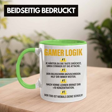 Trendation Tasse Trendation - Gamer Tasse Geschenk Jungs Jungen Zocker Mitbringsel Männer Tassen Zocken Gaming Geschenkideen PC Kinder Zubehör Spruch Lustig