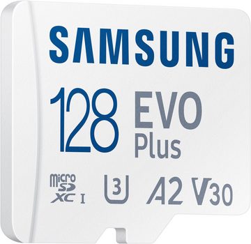 Samsung EVO Plus (2024) 128GB inkl. SD-Adapter Speicherkarte (128 GB, Video Speed Class 30 (V30)/UHS Speed Class 3 (U3), 160 MB/s Lesegeschwindigkeit)