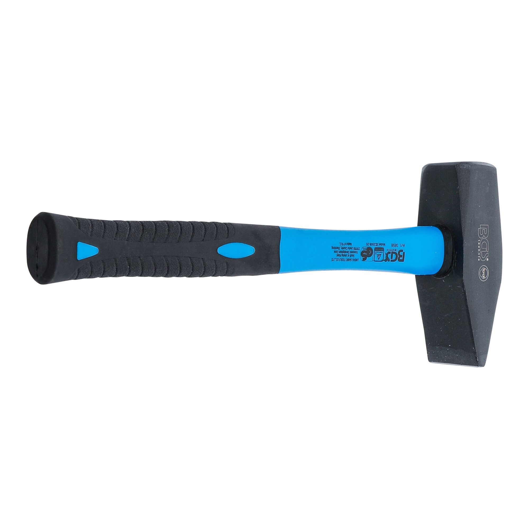 BGS technic Hammer BGS Schlosserhammer 3858, Fiberglasstiel, DIN 1041, 2000 g