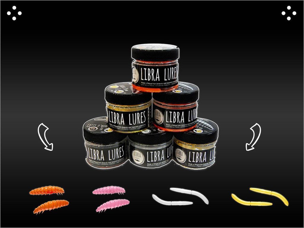 Libra Lures Kunstkder LIBRA LURES - CHEESE - Starterset - 1 -  Forellenkder, (Starterset 1, 1-St. SpinMad Originals 15 Farben),  Effektiver Lauf, Exzellente Verarbeitung
