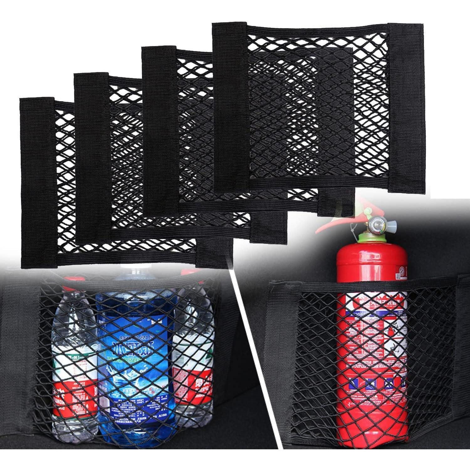 LuxusKollektion Trennnetz Auto Kofferraum Netztasche 4er Set 30x25cm Elastisch Aufbewahrung