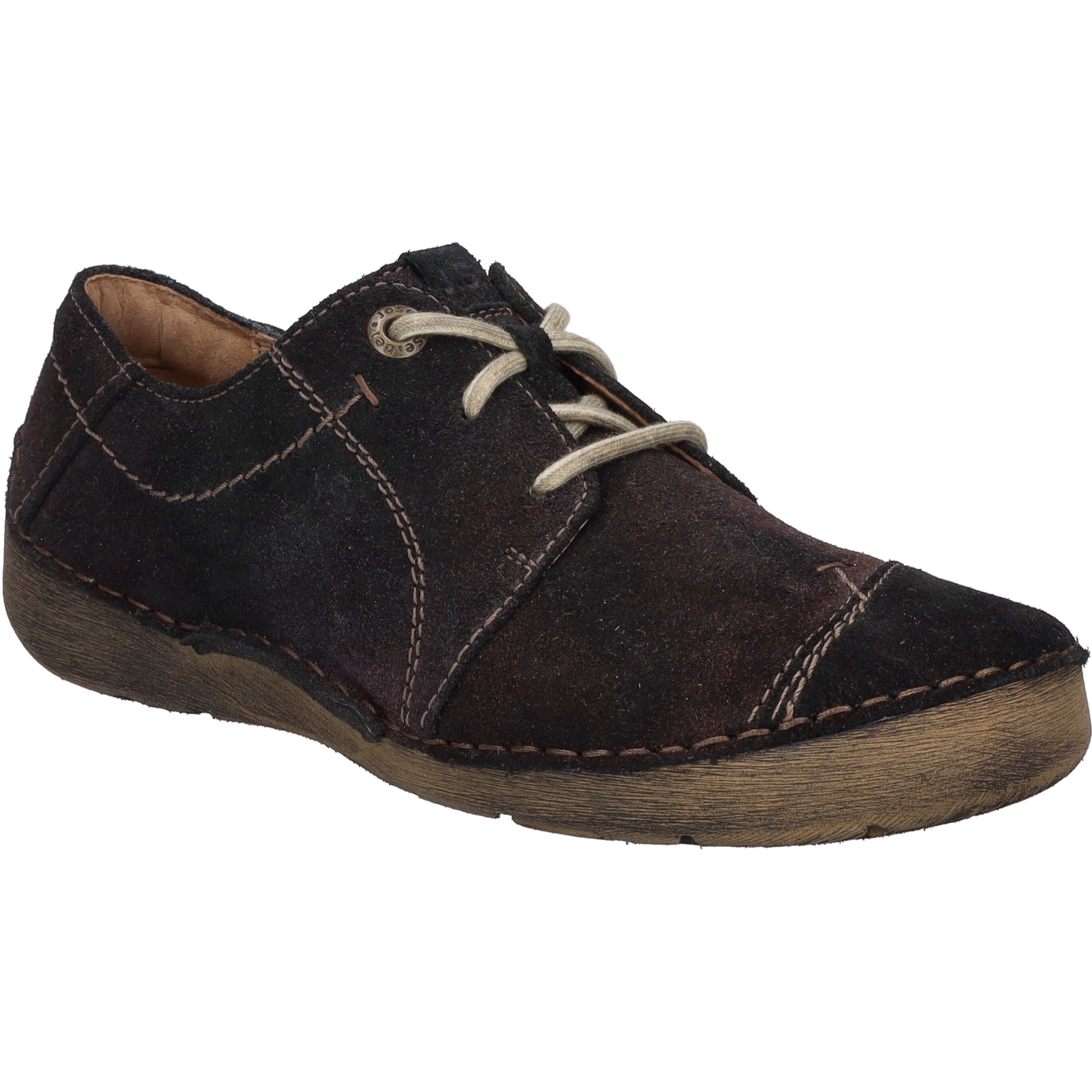 Chaussures Josef Seibel Fergey 20 Derbys Femme - Cuir Nubuck Confort