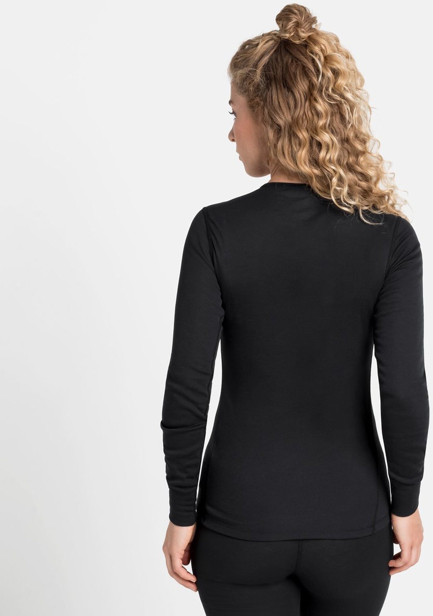Odlo Funktionsshirt BL TOP crew neck l/s-ACTIVE WARM mit Rundhalsausschnitt, langärmlig, schnell trocknend, atmungsaktiv