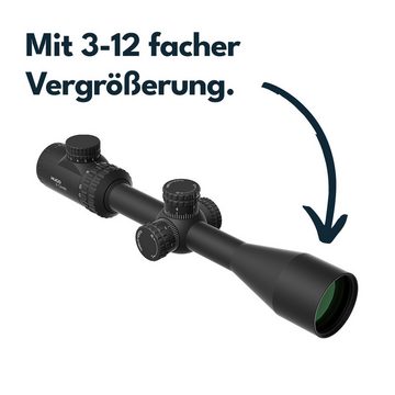 Vector Optics Vector Optics SCOM-44 Hugo 3-12x40i Fiber SFP Zielfernrohr (Ideal für Jagd, Sport und Airsoft)