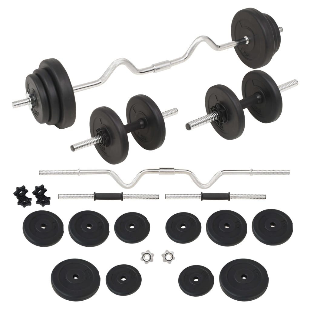 Hantel-Set Langhantel- und Kurzhantel-Set 30 kg