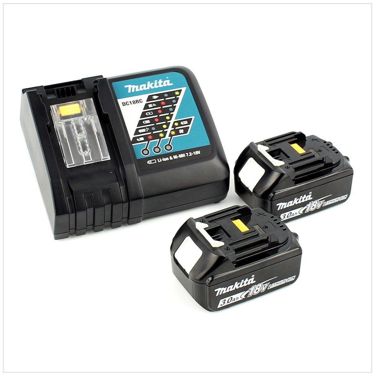 Makita Power Source Kit 18V mit 2x BL1830B Akku 3,0Ah + DC18RC Ladegerät Akkupacks