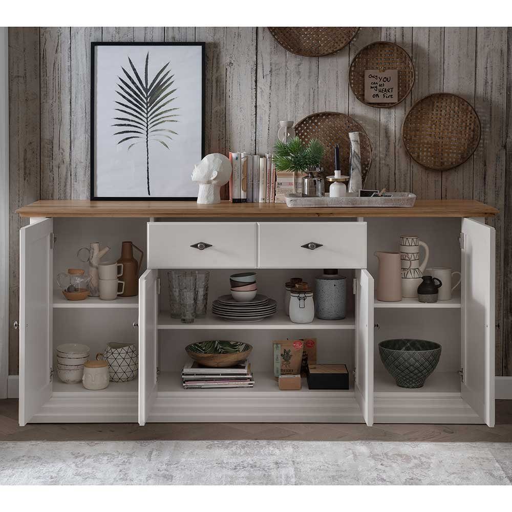 Pharao24 Sideboard Nadia, aus Massivholz