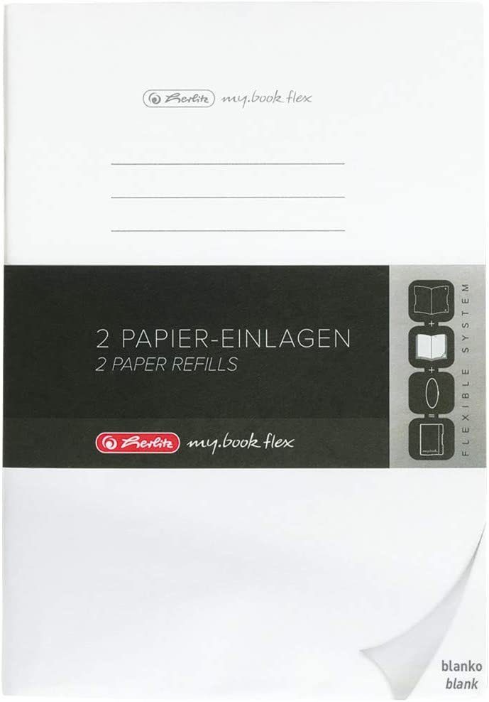 Notizheft Herlitz Lineatur A5, Papier-Ersatzeinlagen herlitz für my.book Notizbuch flex,