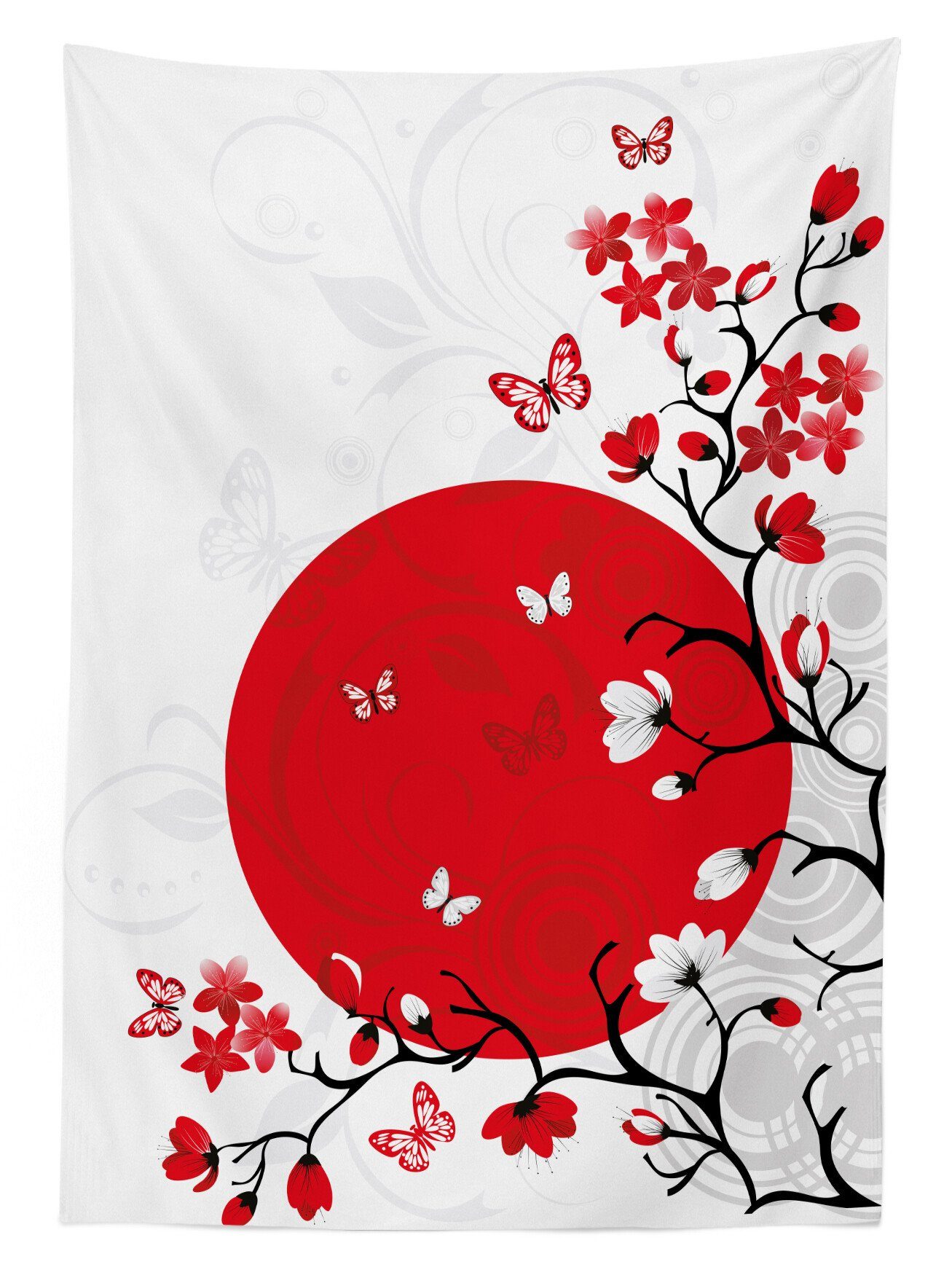 geeignet Abakuhaus Farben, Klare japanisch Waschbar Bereich Für Kirsche Sakura-Bäume Tischdecke Farbfest Außen den