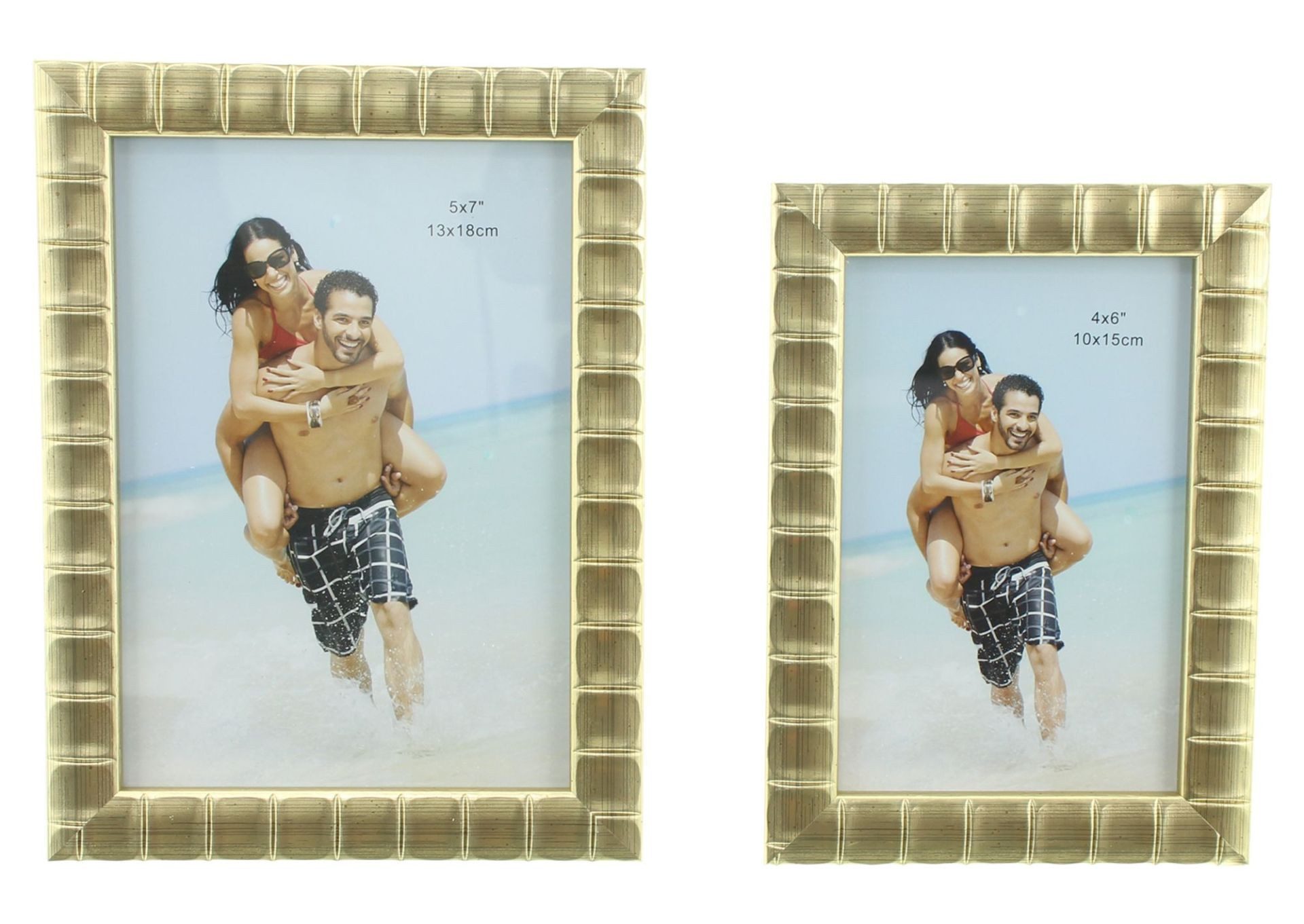 Home-trends24.de Bilderrahmen Gold Farbe Bilderrahmen Fotorahmen Kunststoff 4er-Set, (4 St)