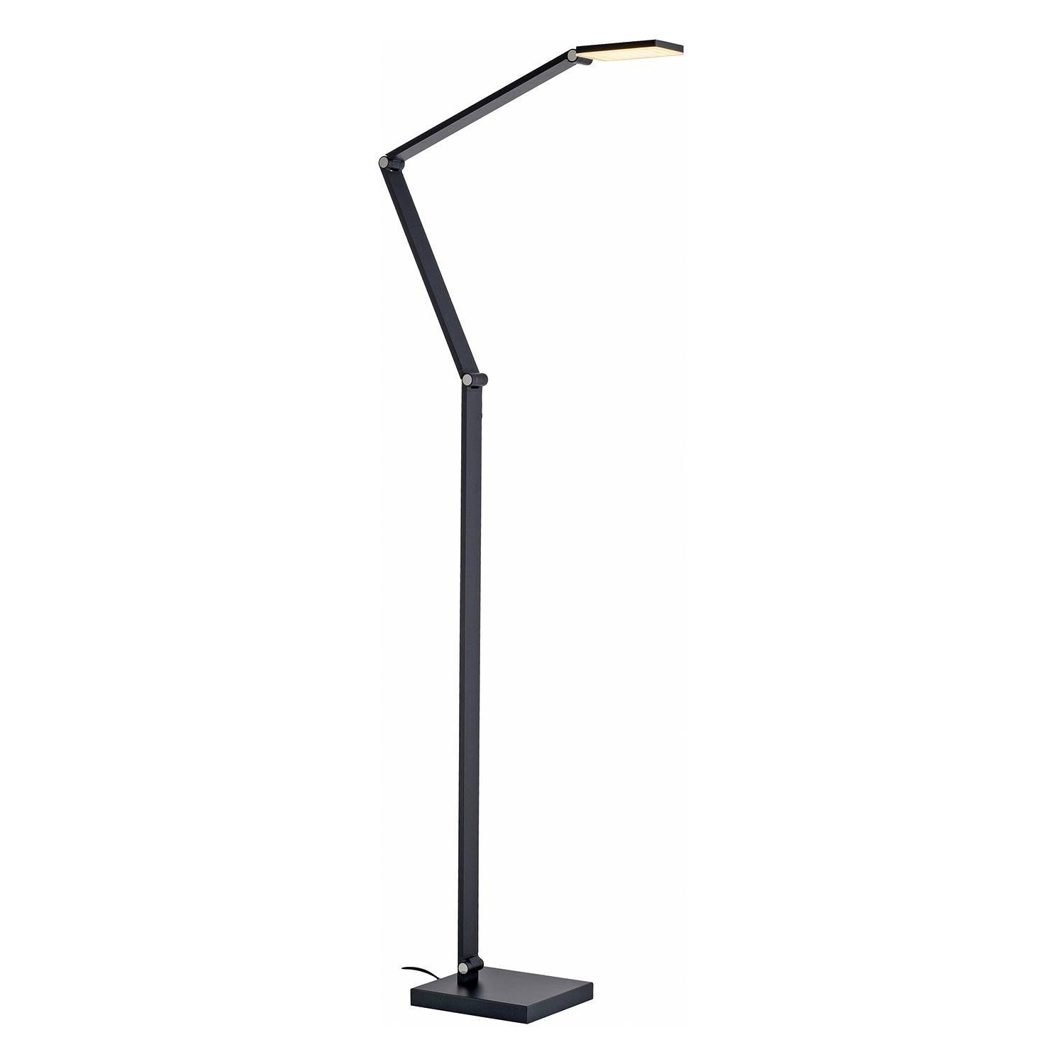 Paul Neuhaus LED Stehlampe SAMSKY, Grau, Aluminium, Touchsensor, Anpassung der Farbtemperatur, Dimmfunktion, LED fest integriert, Extra-Warmweiß, Neutralweiß, Memoryfunktion, Verstellbar, B 50,5 x H 161 x T 17,5 cm