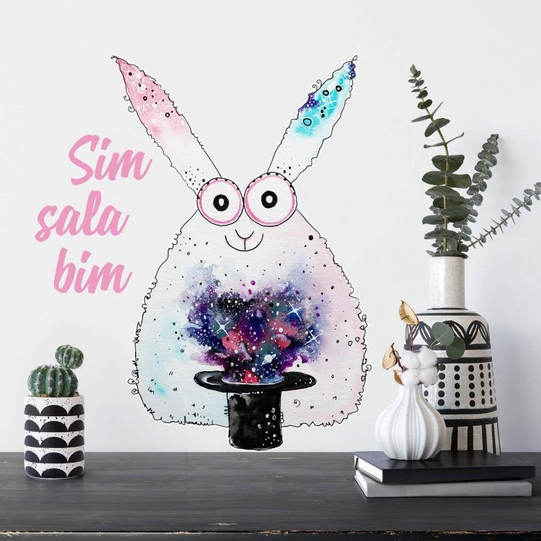 Bim Sala Wall-Art Kaninchen Magisch Wandtattoo (1 St) Sim