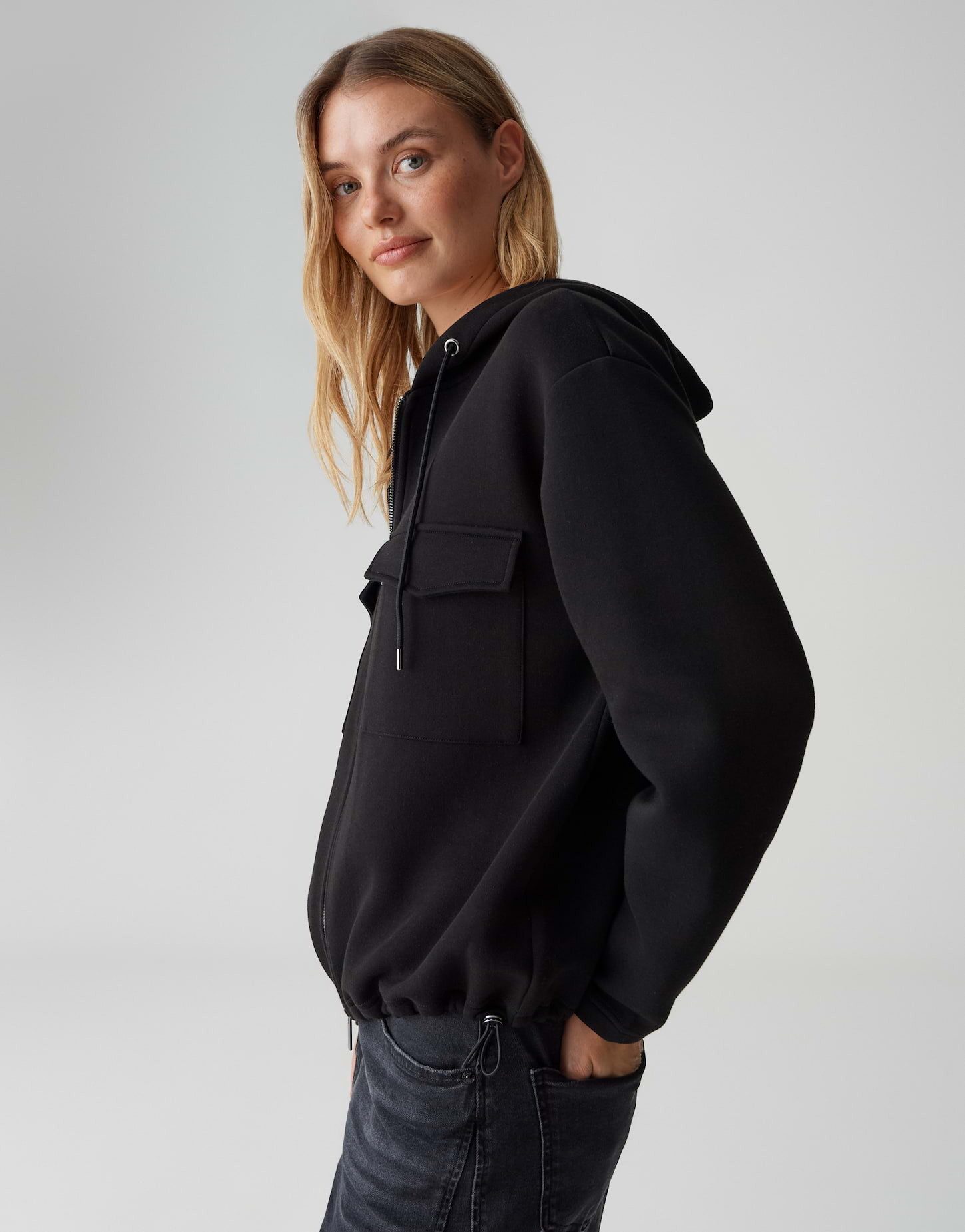OPUS Kapuzenpullover GABELLA Regular aus weicher Sweatware