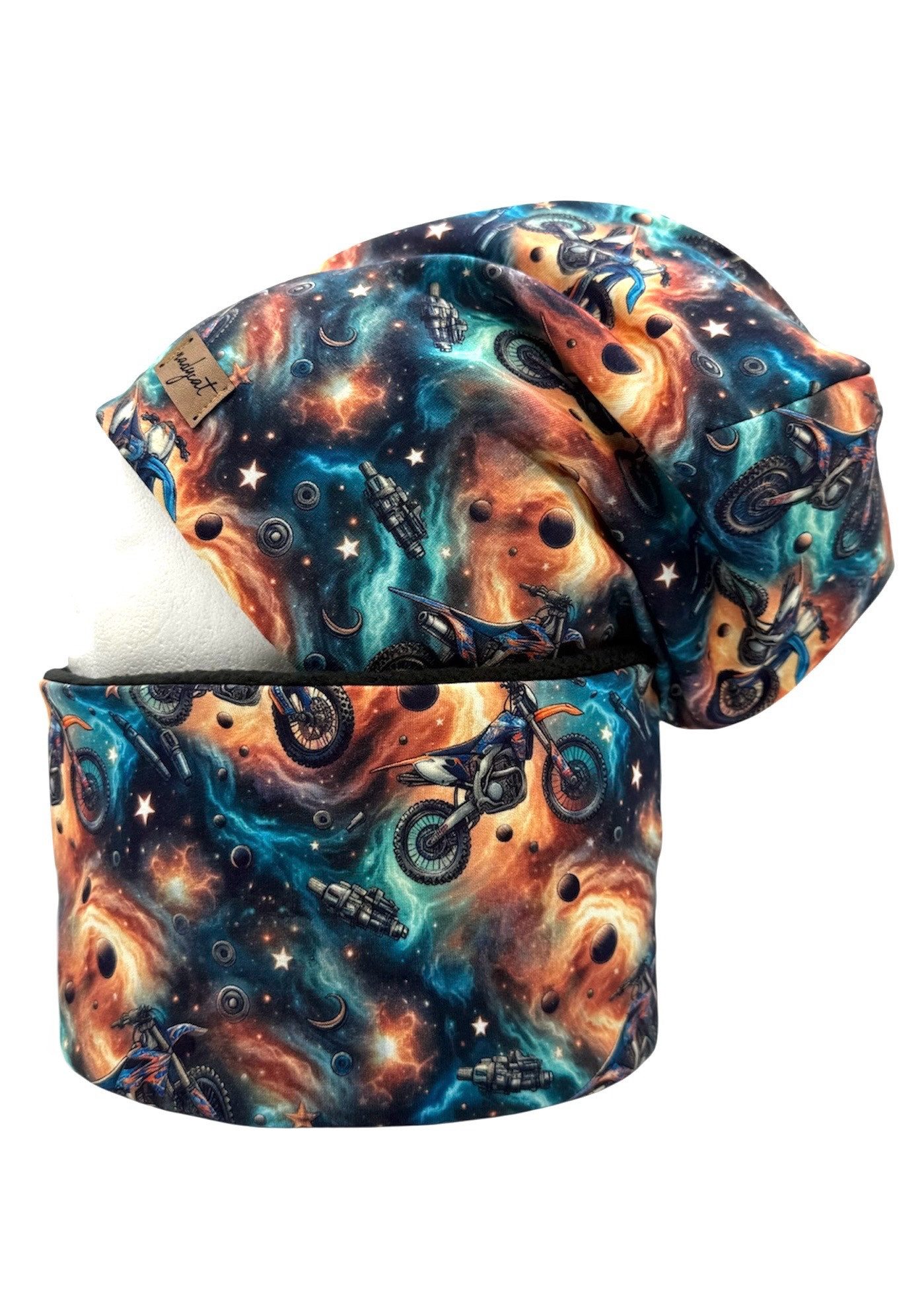 nadycat Beanie MOTORCROSS (2-St., Beanie mit passendem Loop) handgefertigt günstig online kaufen