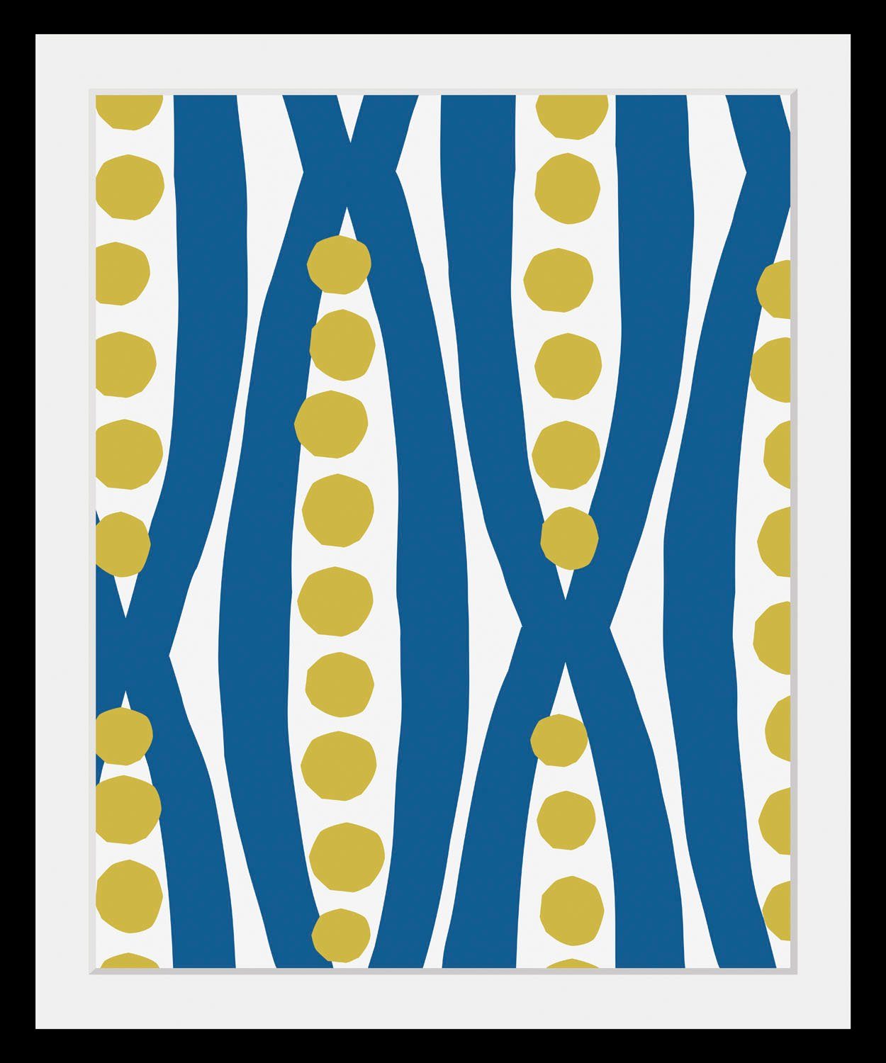 queence Bild Newsha, Abstrakt, Figuren, Gemälde, Kunst (1 St), HD Premium Poster-Druck inkl. Holzrahmen