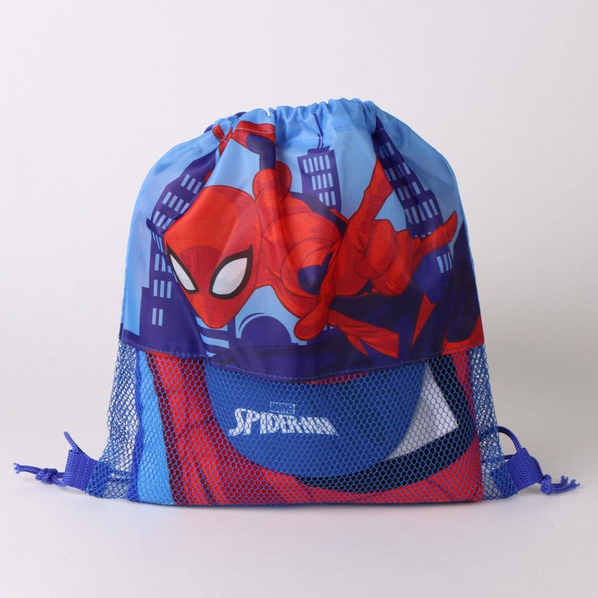 Spiderman Strandtuch Set Strandtuch 70 × 140 cm Baseballkappe und Turnbeutel