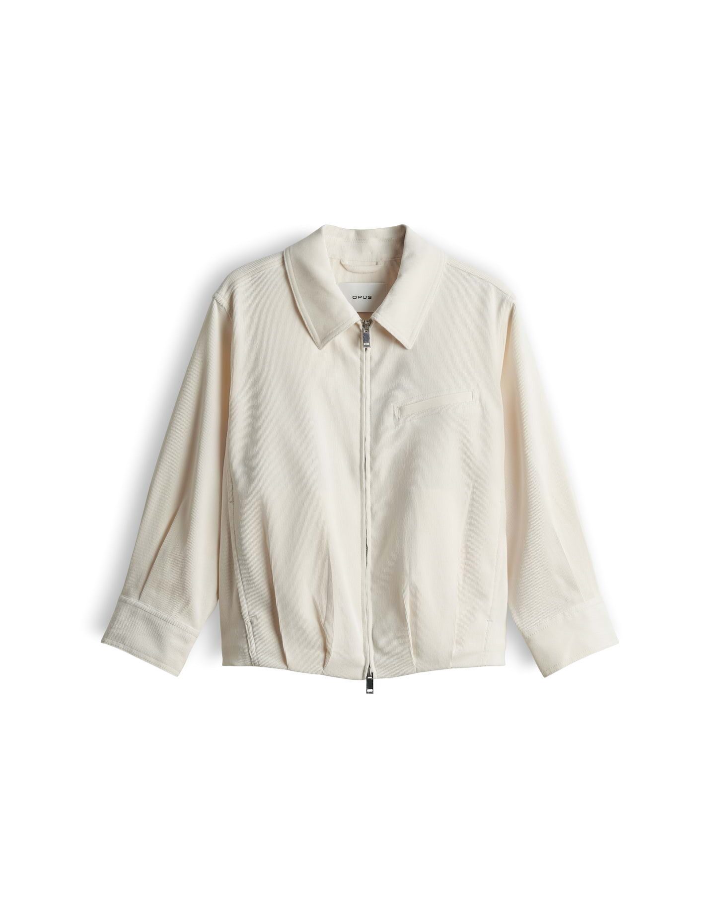 OPUS Cordjacke mit Ballonsaum Regular Fit