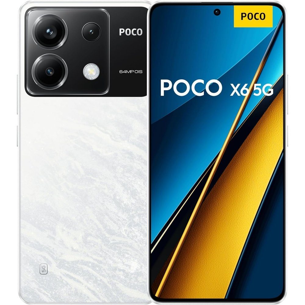 Xiaomi Poco X6 5G 256 GB / 8 GB - Smartphone - weiß Smartphone (6,67 Zoll, 256  GB Speicherplatz)