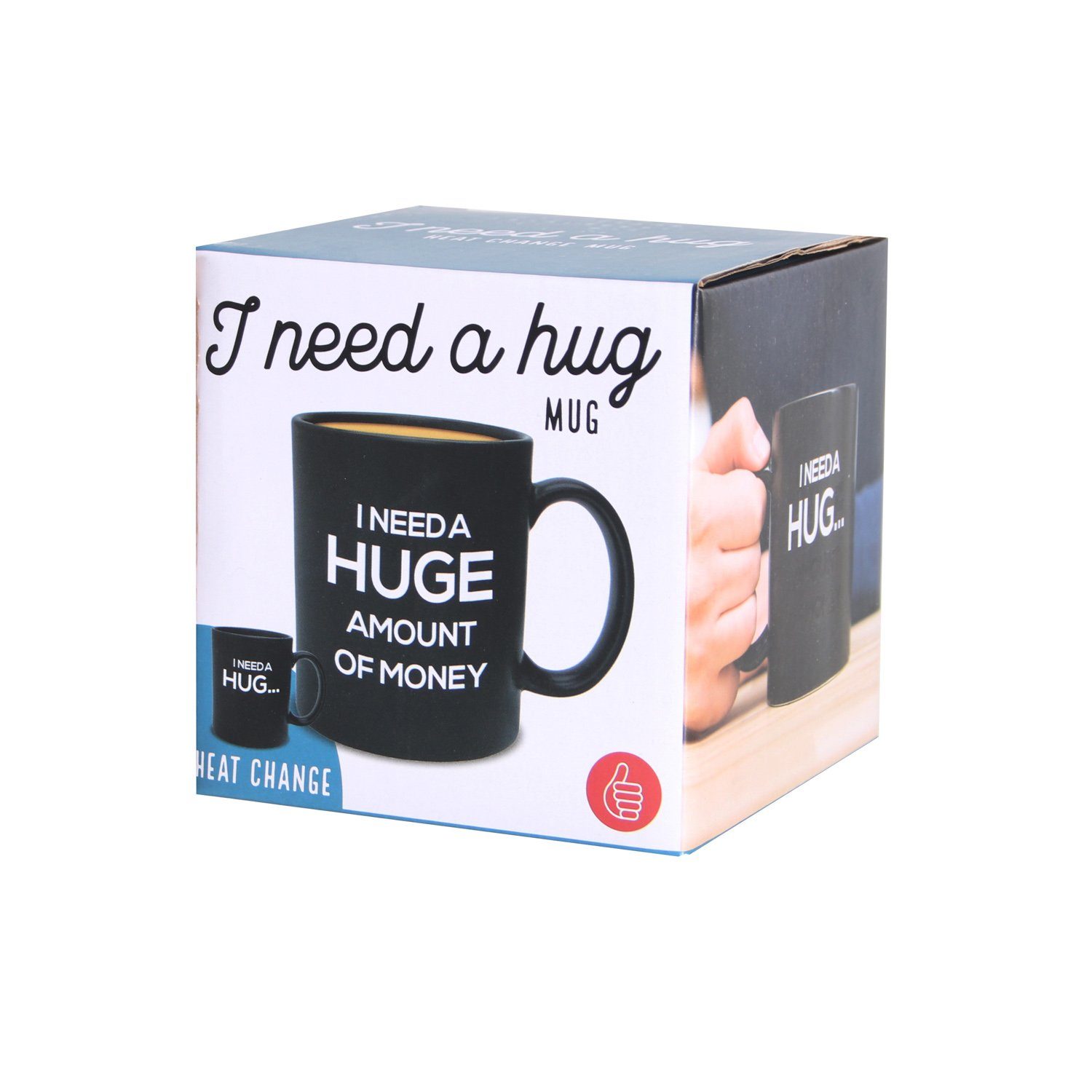 mit Hug hitzeempfindlicher a Tasse Farbwechsel Up Farbwechsel, need "I Keramik, Mug" Thumbs -