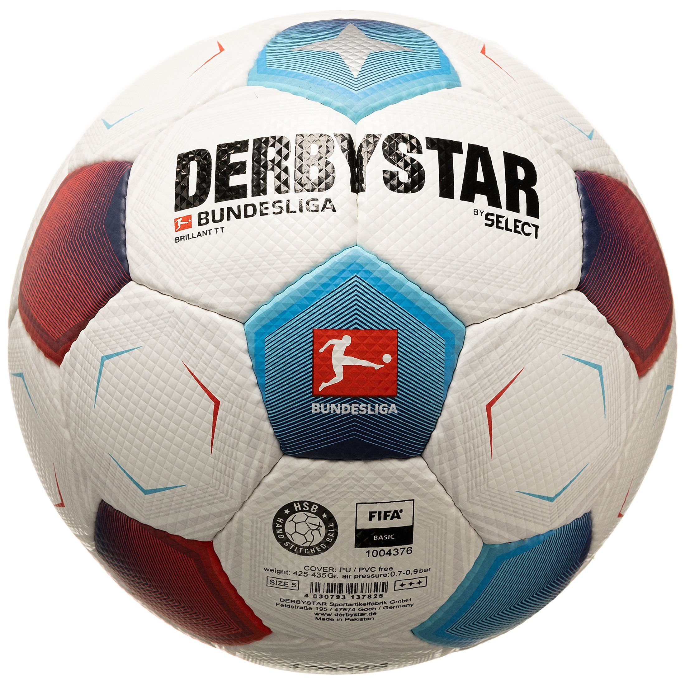 Derbystar Fußball Bundesliga Bundesliga Brillant TT v23 Fußball,  High-Visibility-Farben für Sichtbarkeit | Fußbälle