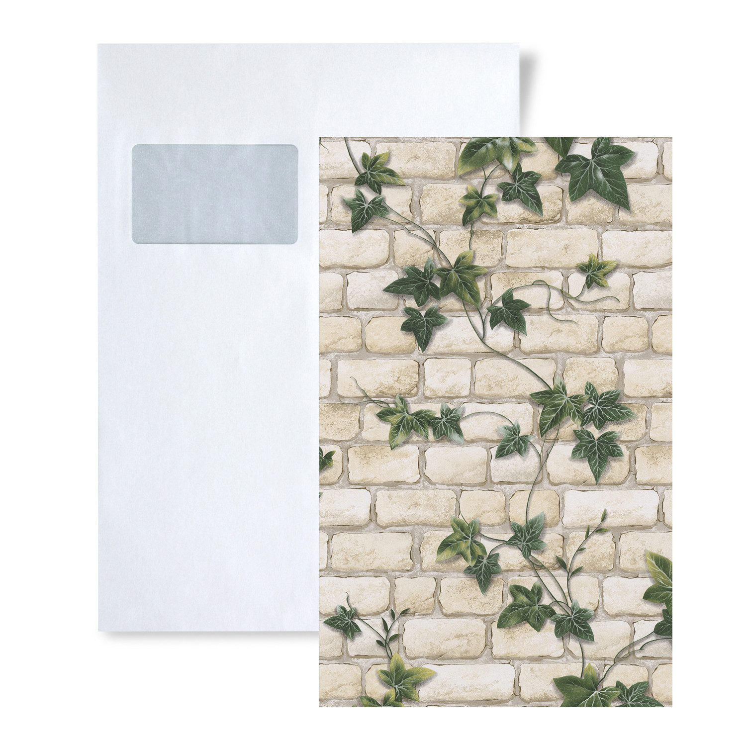 Profhome Papiertapete 1 MUSTERSTÜCK S-980434-GU DIN A4 MUSTER der Steinoptik Tapete, (1 Musterblatt, ca. A5-A4), beige
