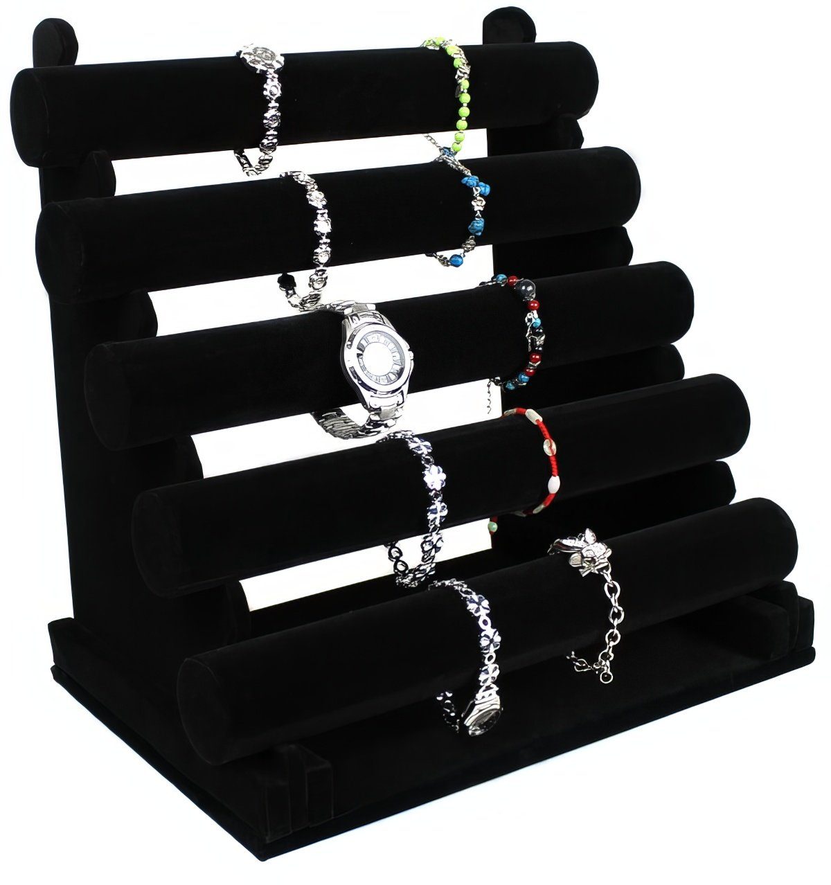 Yudu Schmuck Etagere Schmuckständer mit abnehmenbar 5 Rollen für Uhr Armban günstig online kaufen