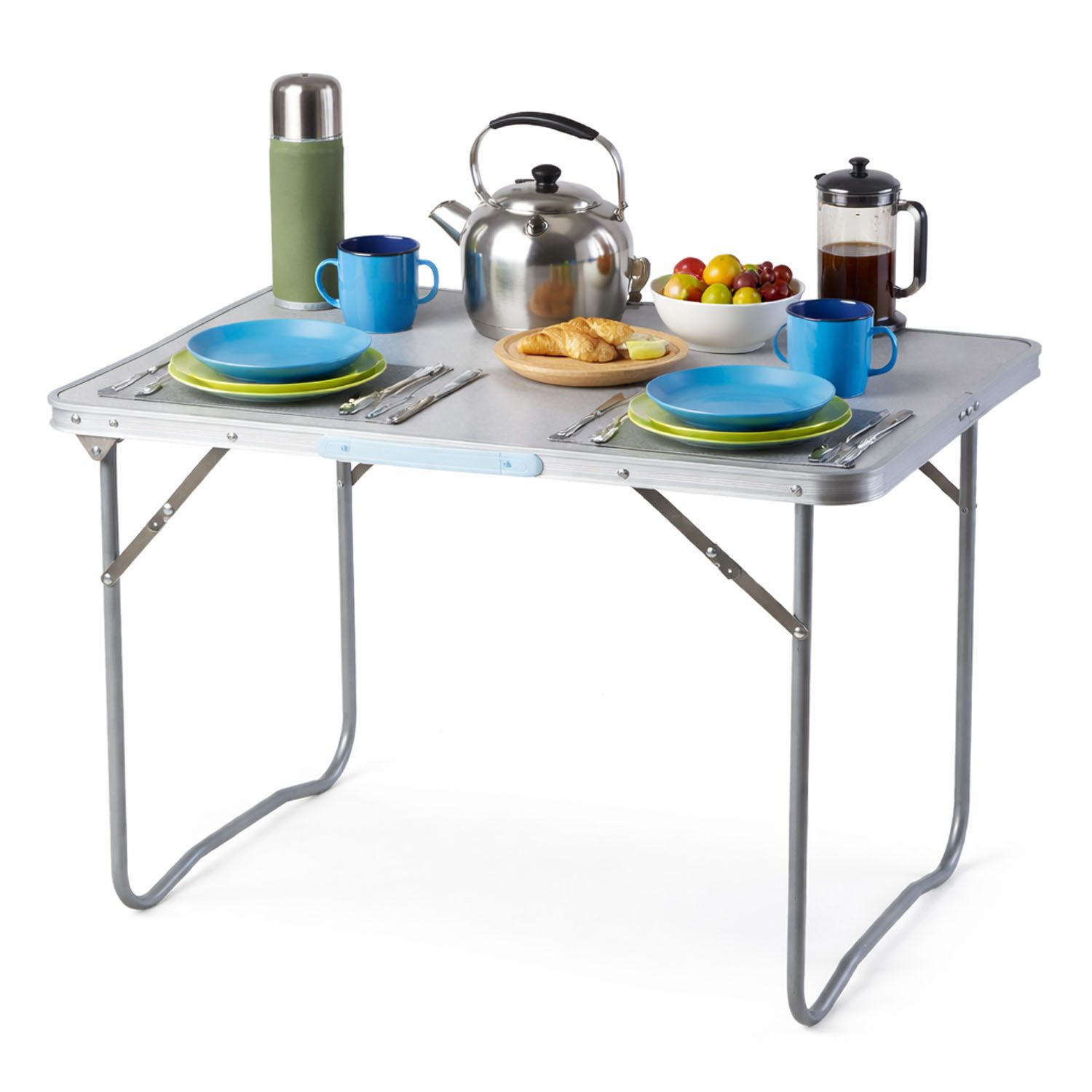 Mojawo Campingtisch Campingtisch Klapptisch Outdoortisch klappbar Griff Alu 80x60x68cm