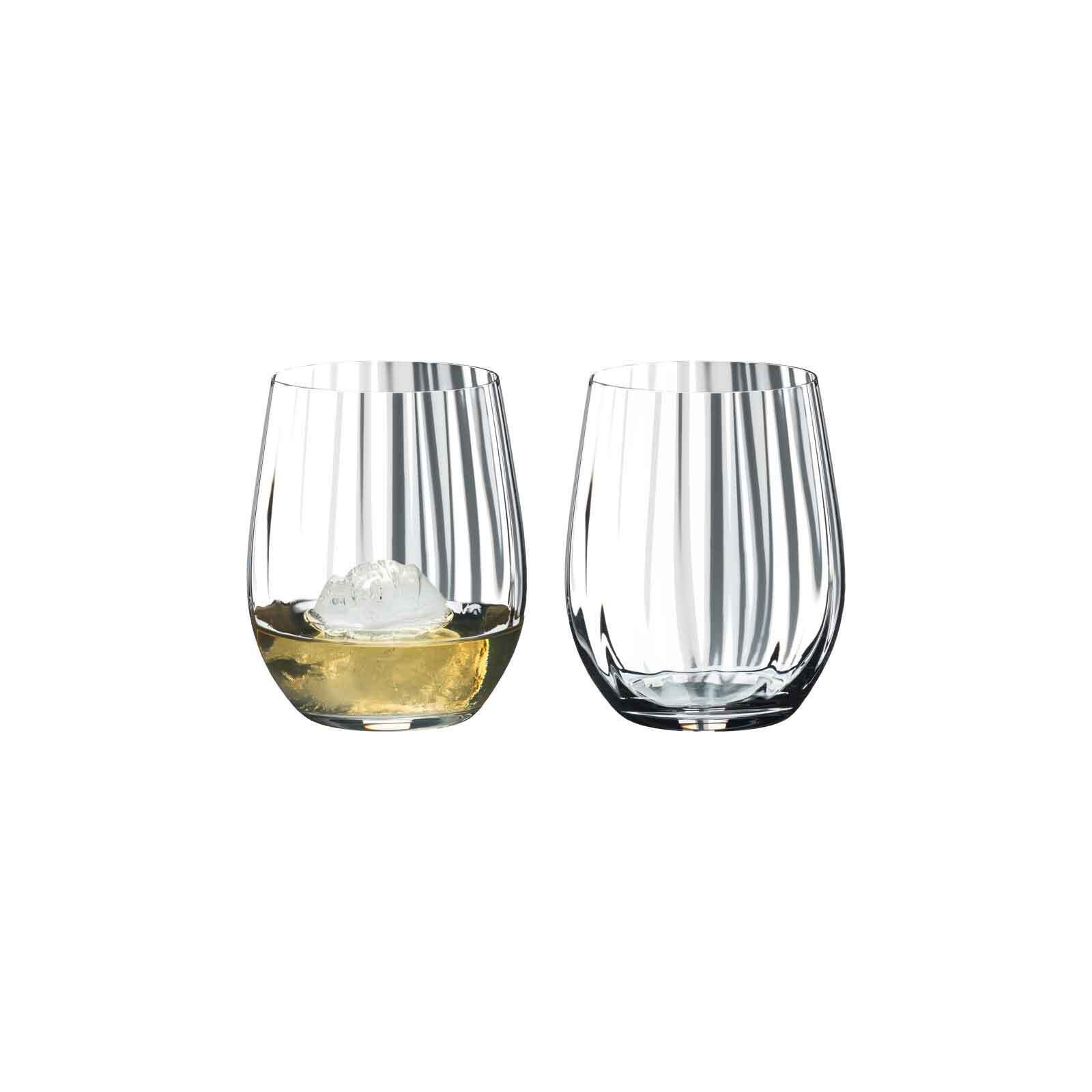 RIEDEL Glas Whiskyglas Optical O Whiskybecher 344 ml 2er Set, Glas