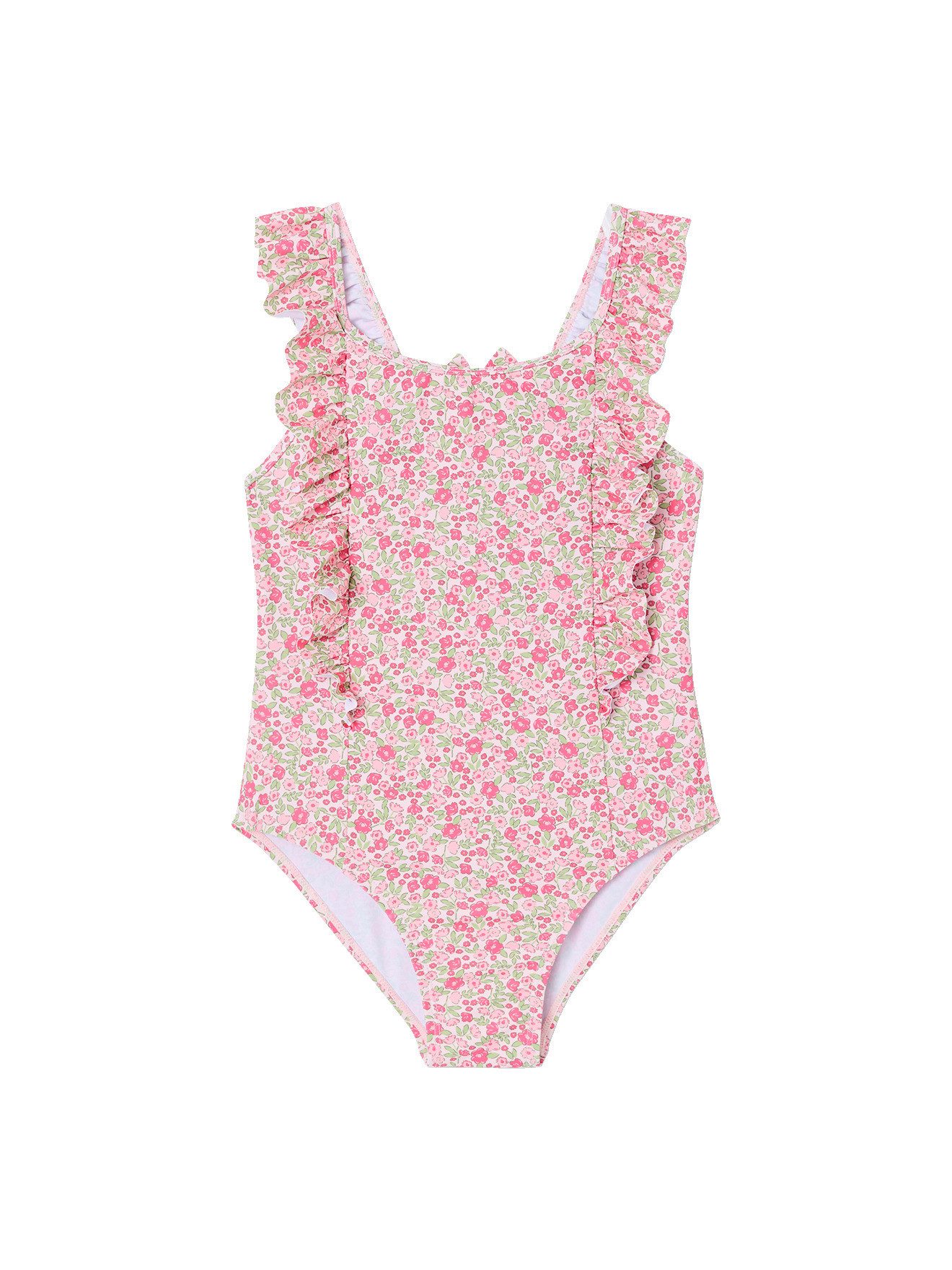 vertbaudet Badeanzug Badeanzug mit Blumen Mädchen