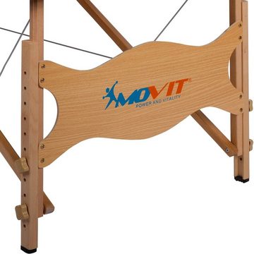 MOVIT Massageliege Movit® Deluxe Massageliege Mobile Therapieliege, inklusive Tasche, XXL, 8 cm Polsterung, Vollholzgestell, Farbwahl