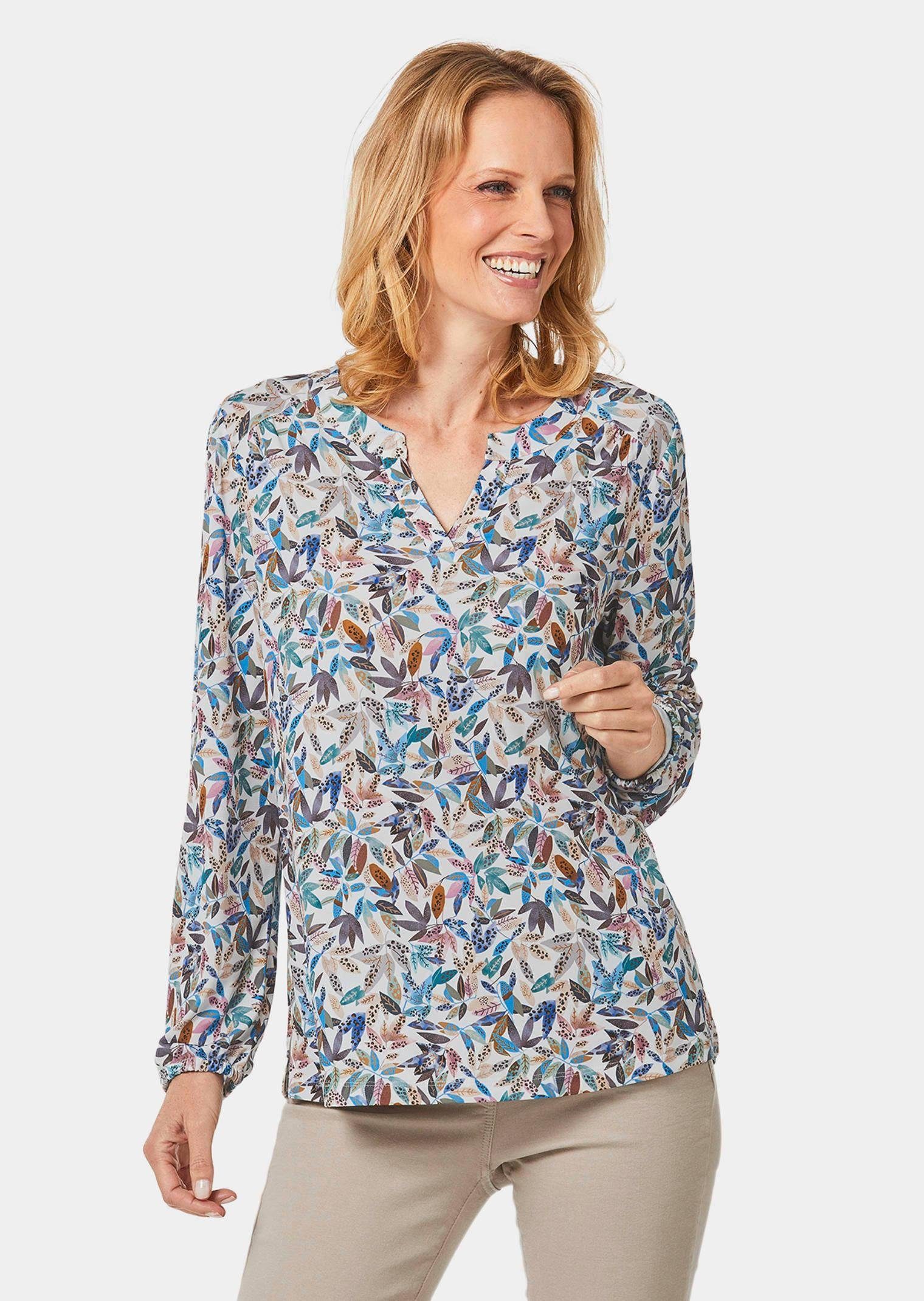GOLDNER Kurzarmbluse Kurzgröße: Blusenshirt in femininer günstig online kaufen