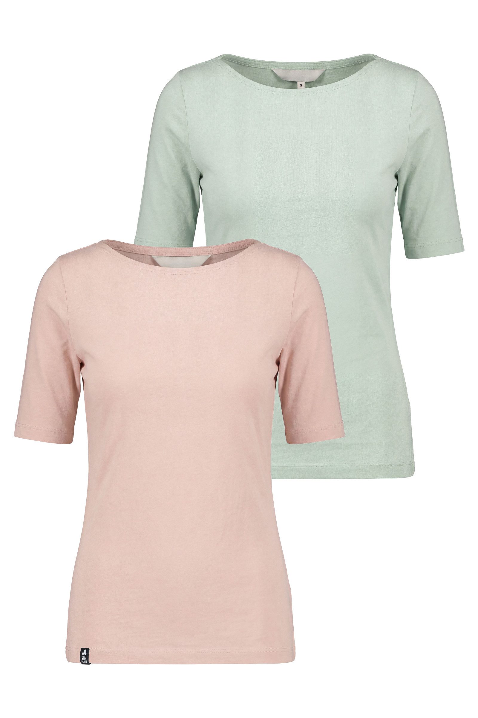 Alife & Kickin Rundhalsshirt Damen HildeAK A Kurzarmshirt, Shirt leichtes Sommer-Top aus Bio-Baumwolle mit Halbarm