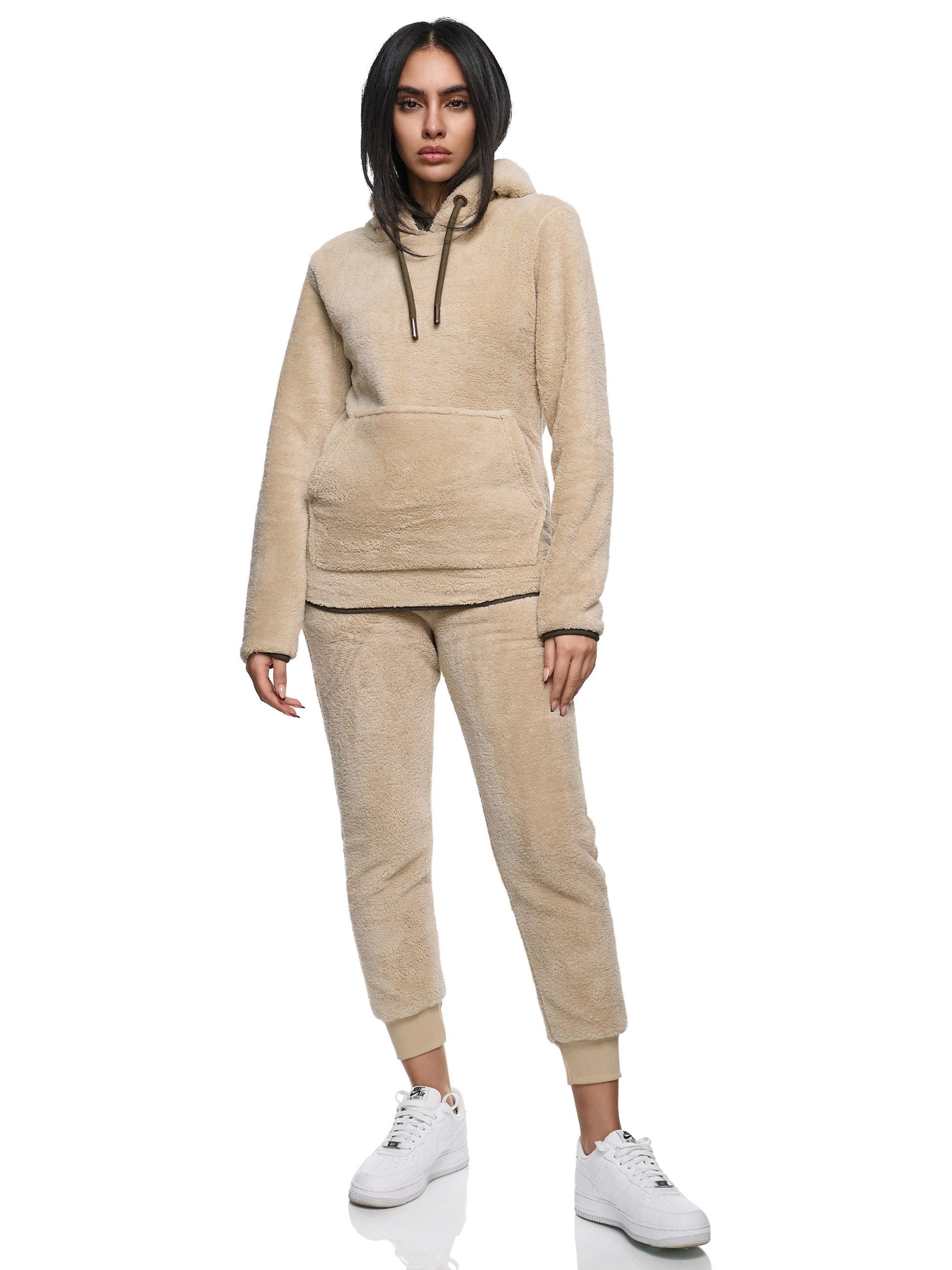 REPUBLIX Jogginganzug MADISON, Damen Plüsch Zweiteiler Hausanzug Training S günstig online kaufen