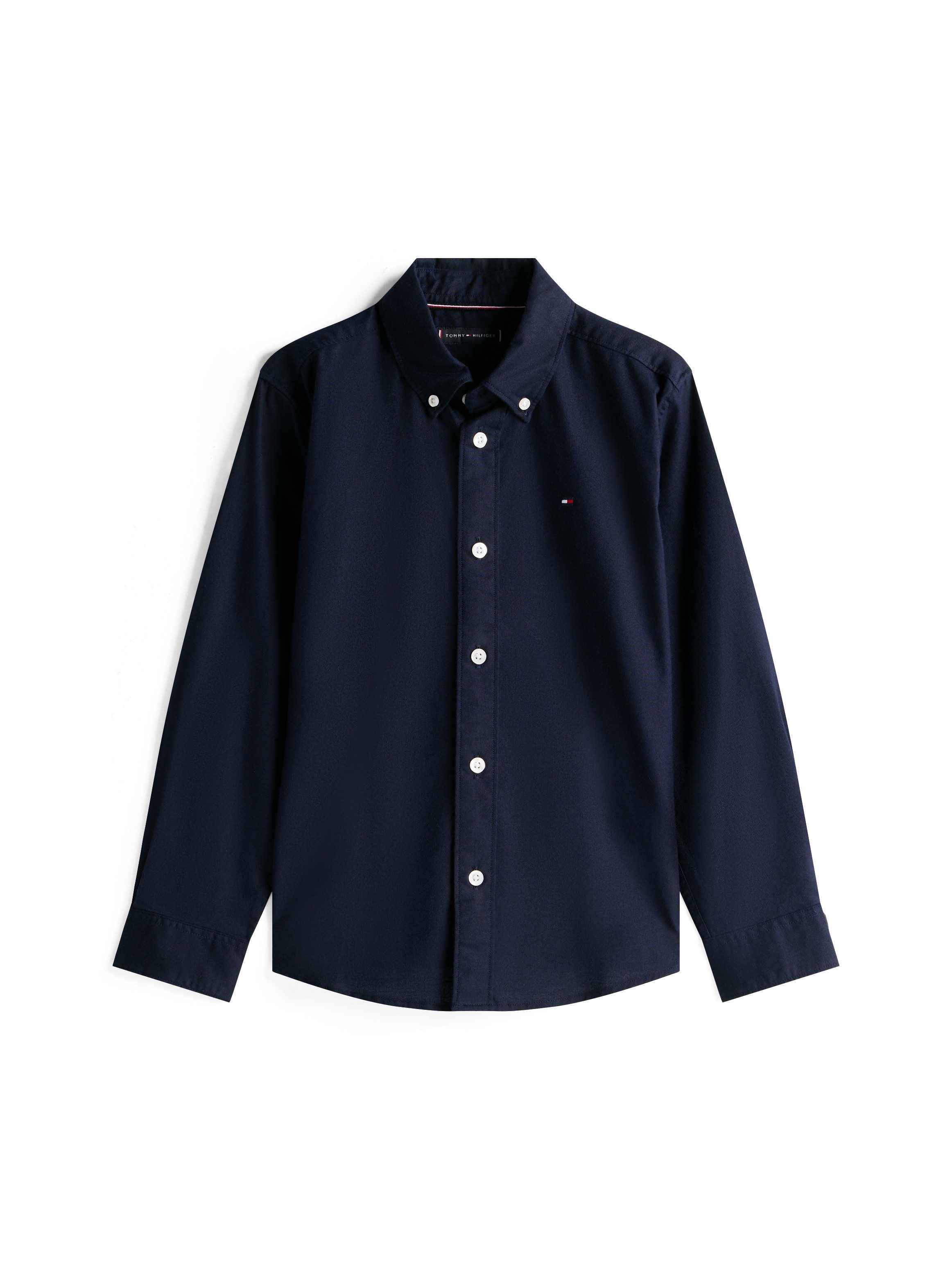 Tommy Hilfiger Langarmhemd Kinder bis 16 Jahre mit Button-Down-Kragen – Bild 4 von 5