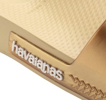 Havaianas SLIDE CLASSIC METALLIC Badepantolette, Sommerschuh, Schlappen, Poolslides in Metallic Optik, bequeme Form