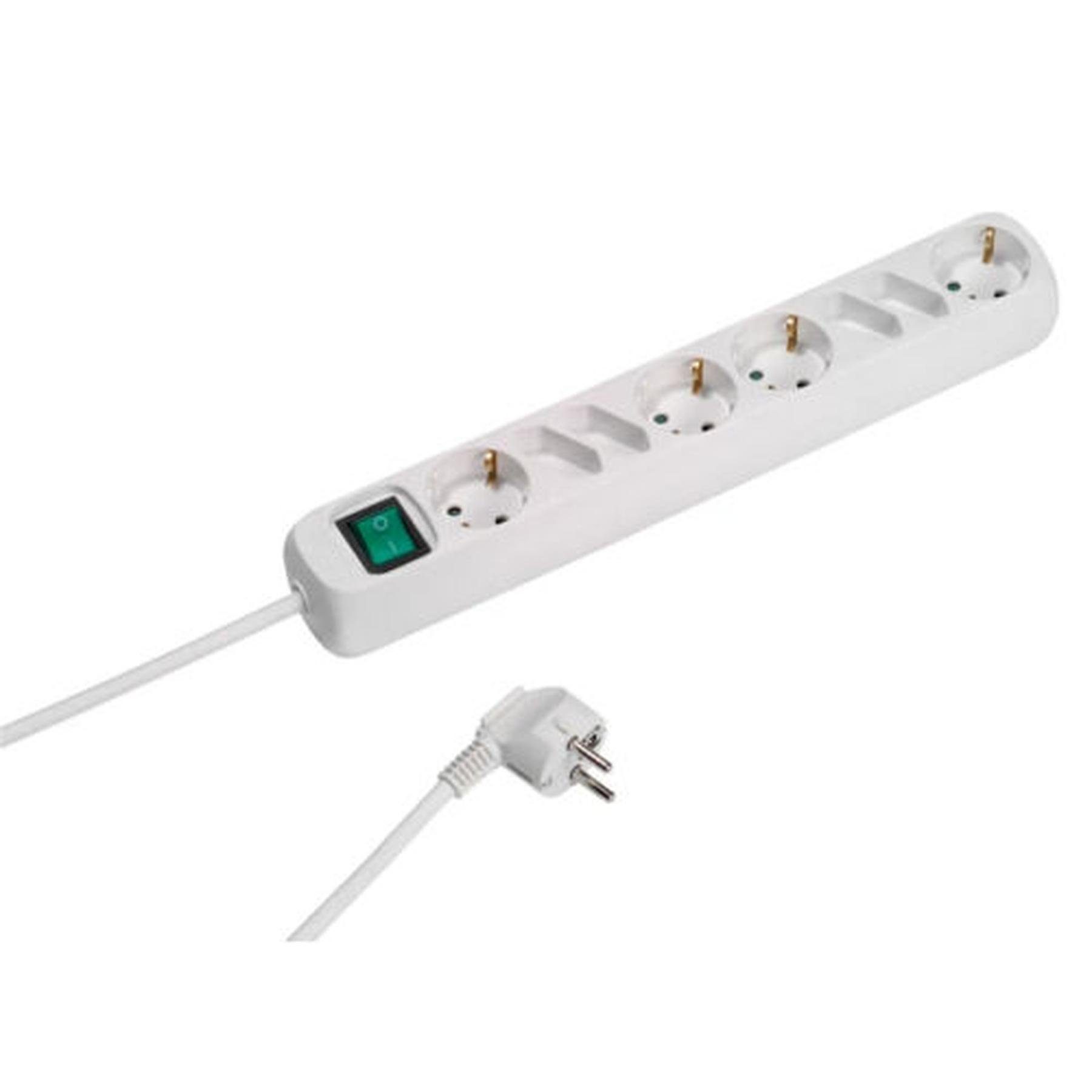 Vivanco Steckdose VIVANCO Steckdosenleiste mit Schalter 8 fach [4x Schuko 4x Euro]