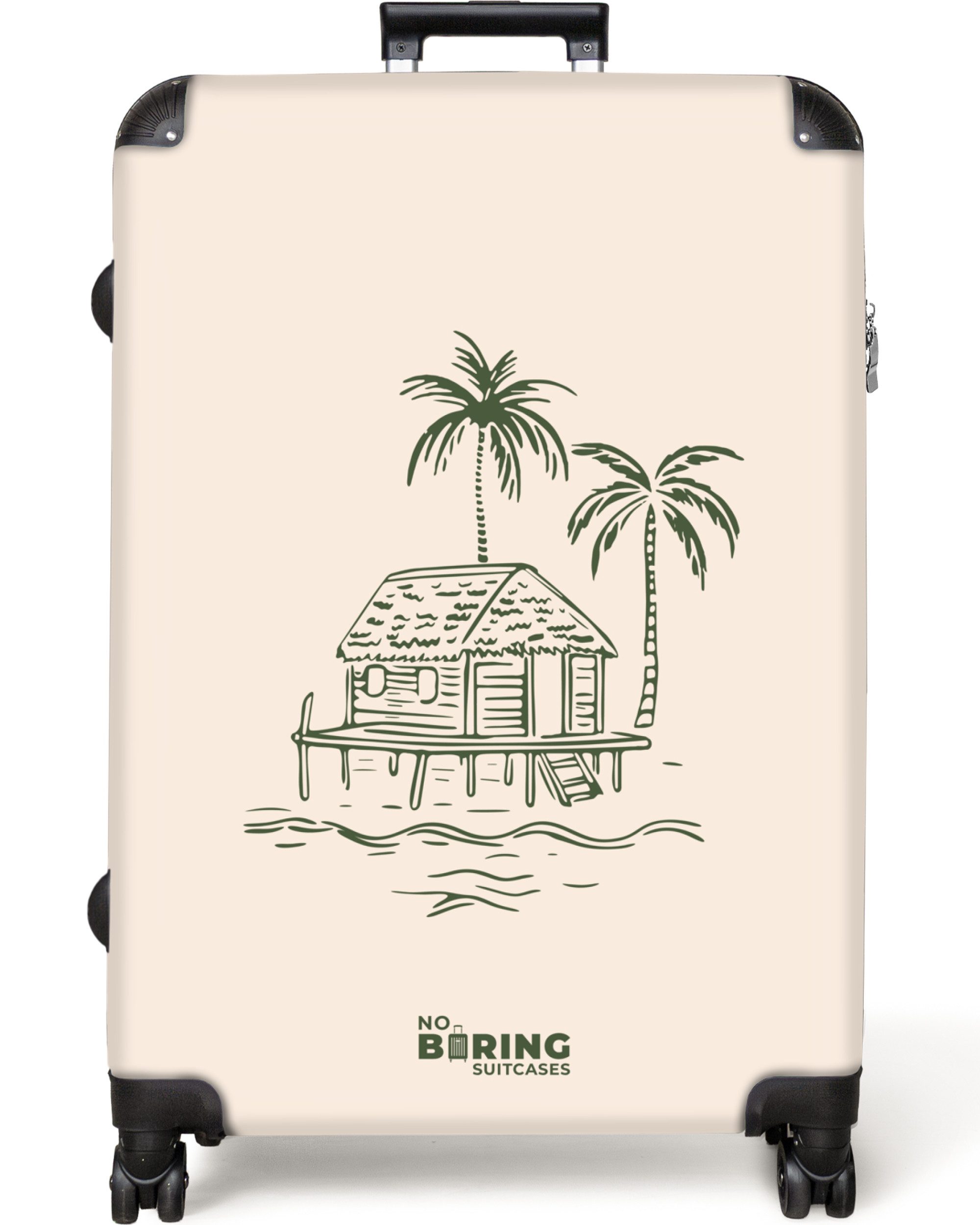 NoBoringSuitcases.com© Hartschalen-Trolley Strandhaus in Beige und günstig online kaufen