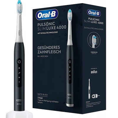 Oral-B Schallzahnbürste Pulsonic Slim Luxe 4000, Tägliche Reinigung, Aufhellen & Sensitiv
