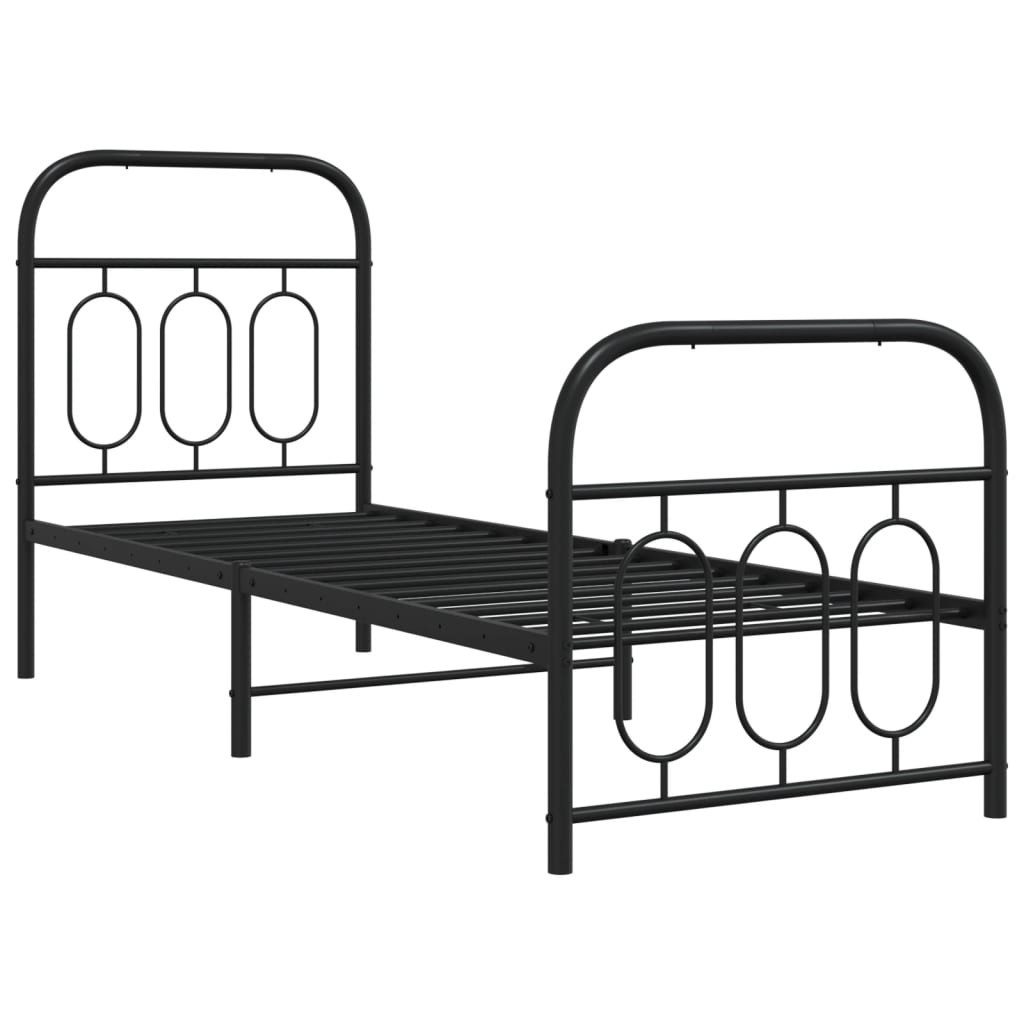 vidaXL Bett Bettgestell mit Kopf- und günstig online kaufen