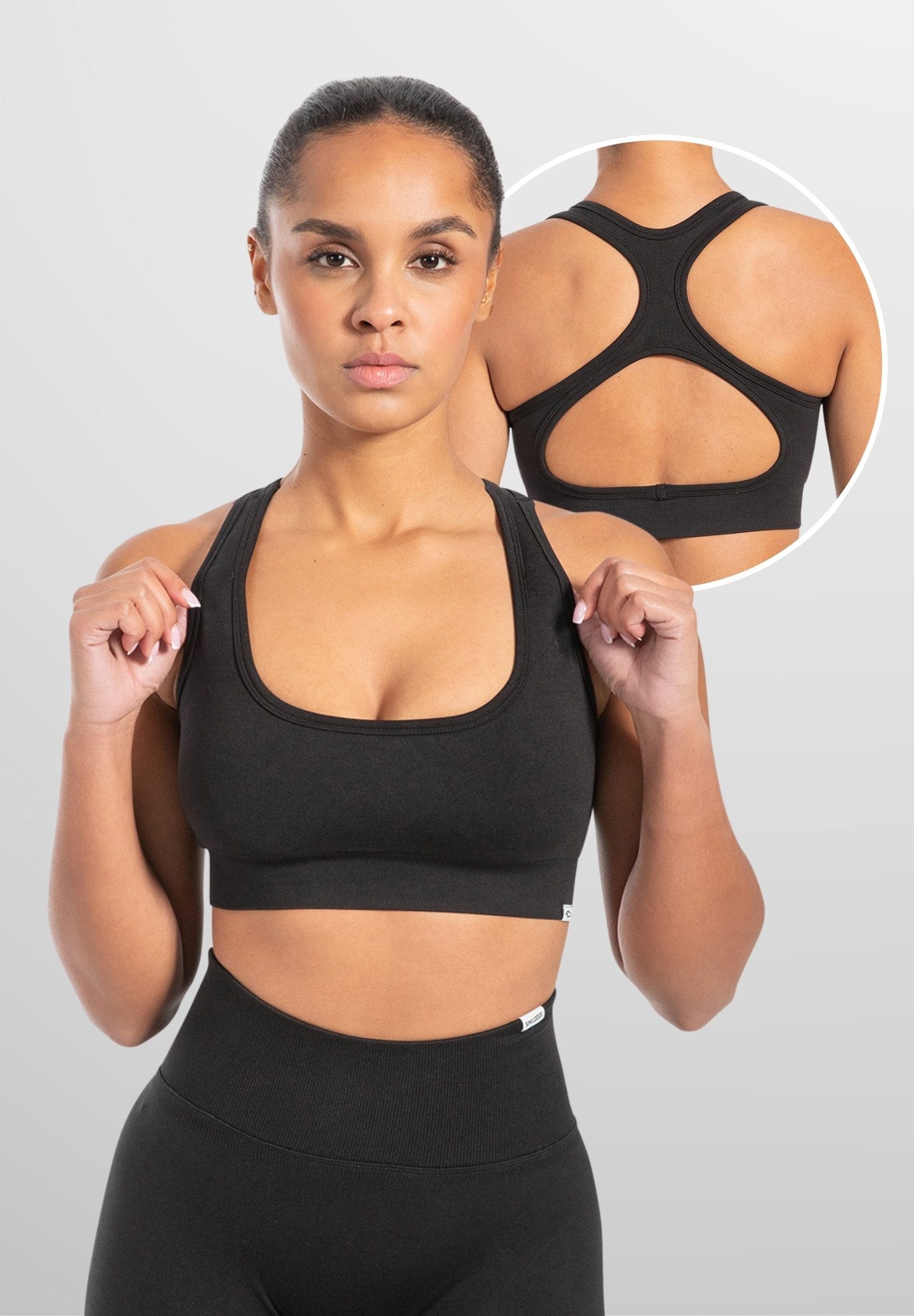 Smilodox Sport-BH Louisa, Blickdicht Rutschfestes Sport Bra, Gerippter Stof günstig online kaufen